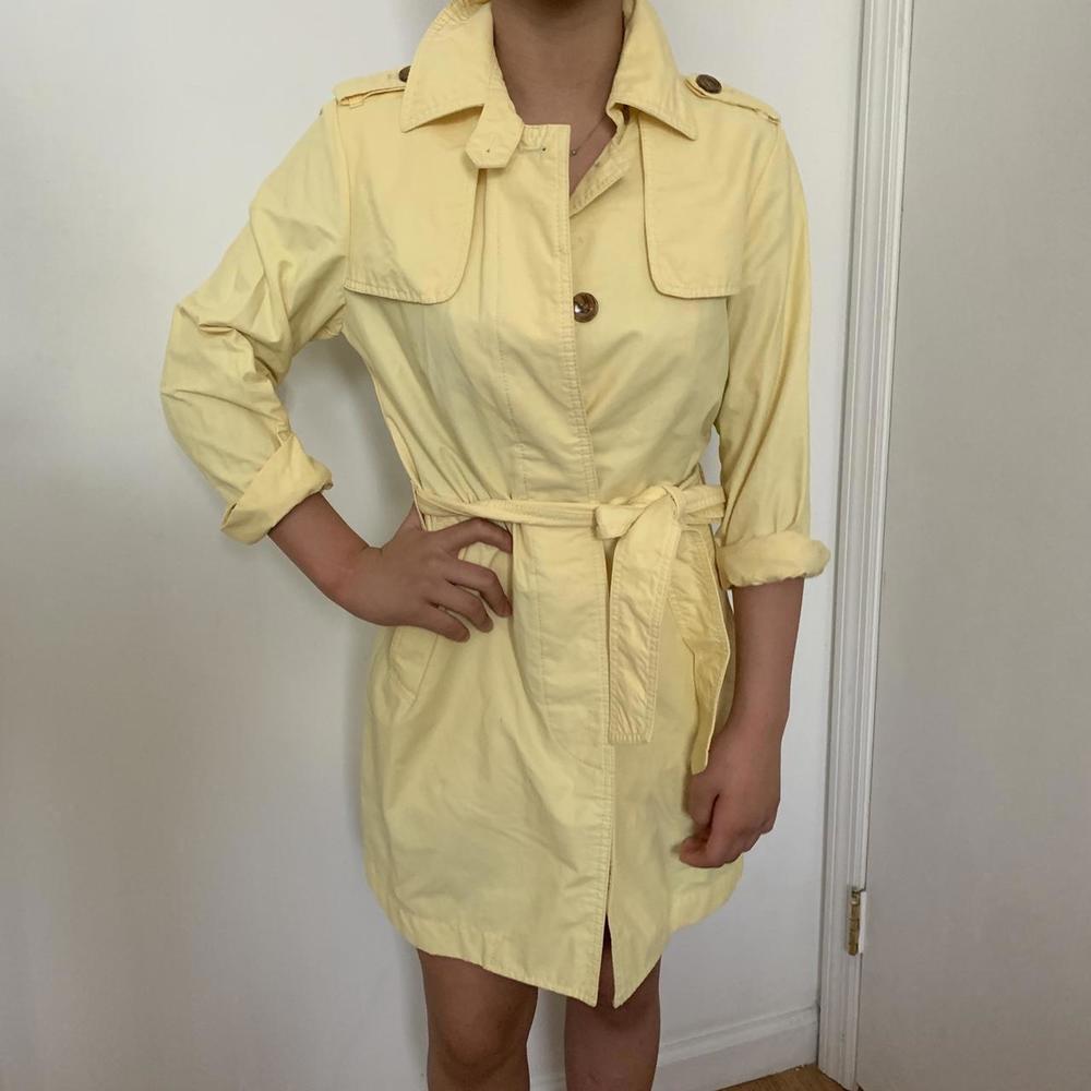 Gap Pale Yellow Trench Coat
